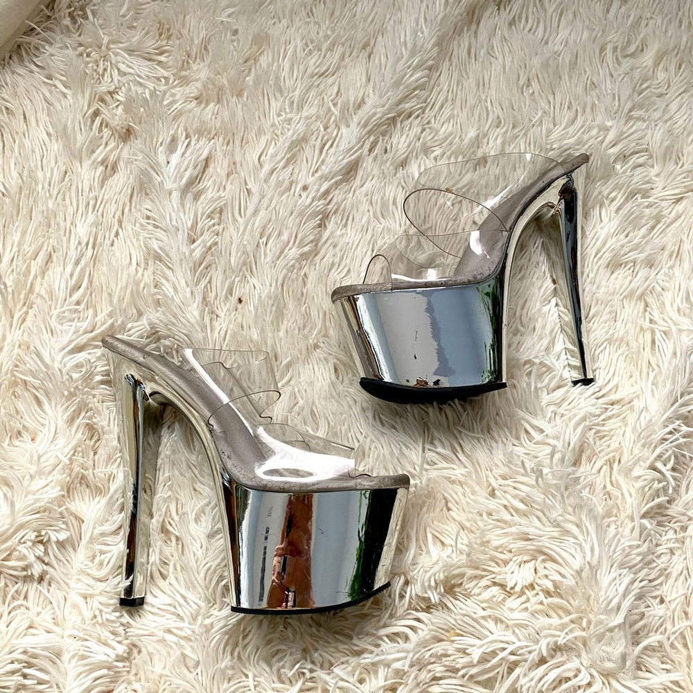 Mirrored Pleaser heels